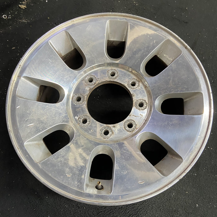 18" FORD F250SD PICKUP 08 18x8 , 8 slots, , rounded off slots Original OEM - Side Profile