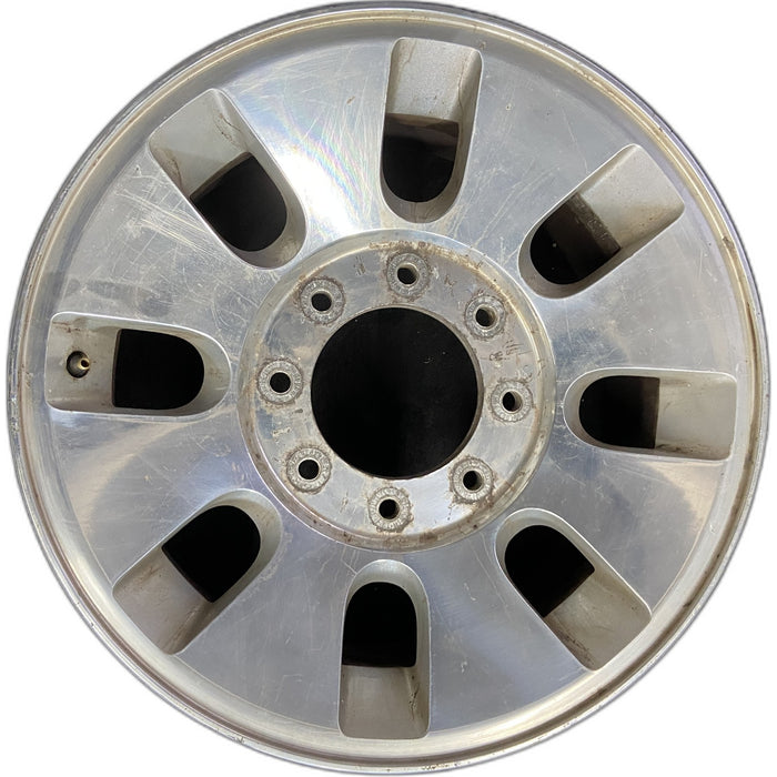 18" FORD F250SD PICKUP 08 18x8 , 8 slots, , rounded off slots Original OEM - Front View