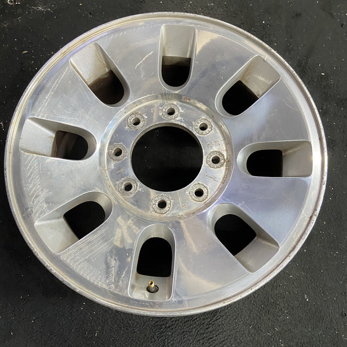 18" FORD F250SD PICKUP 08 18x8 , 8 slots, , rounded off slots Original OEM - Side Profile