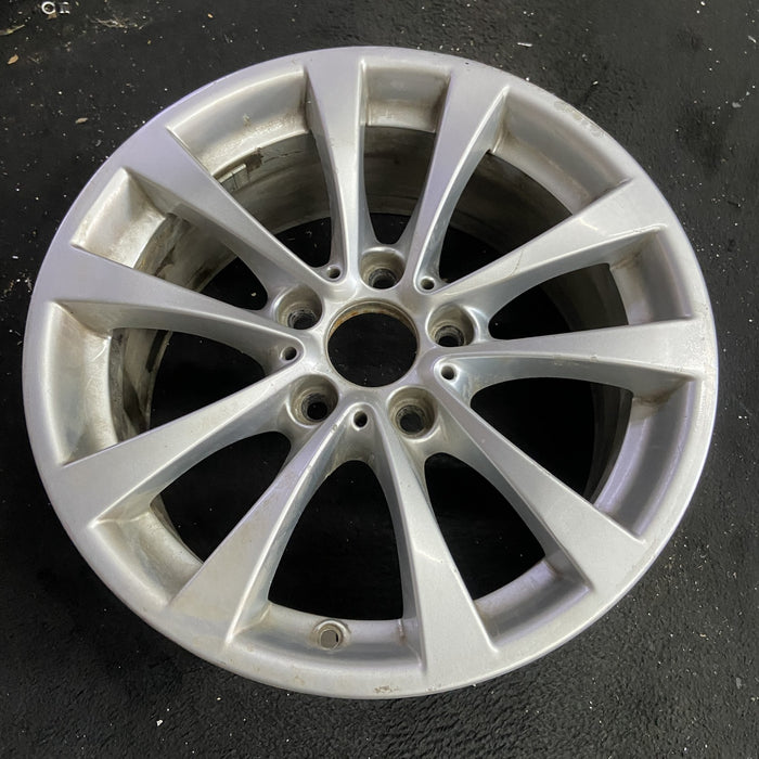 17" BMW 320i 12-13 , 17x7.5 , 5 spoke, V spoke, narrow spoke edge Original OEM - Side Profile