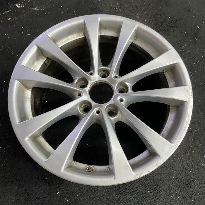 17" BMW 320i 12-13 , 17x7.5 , 5 spoke, V spoke, narrow spoke edge Original OEM - Side Profile