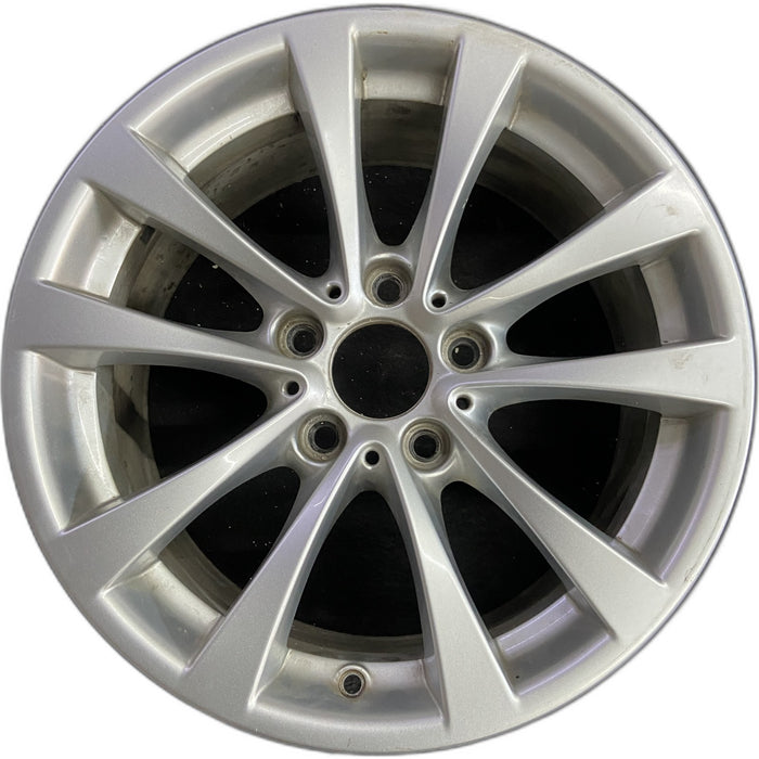 17" BMW 320i 12-13 , 17x7.5 , 5 spoke, V spoke, narrow spoke edge Original OEM - Front View