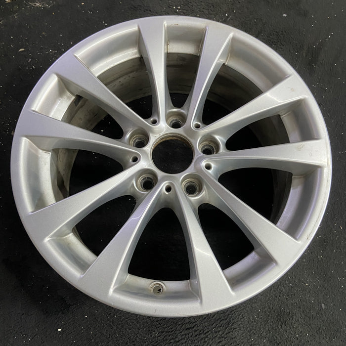 17" BMW 320i 12-13 , 17x7.5 , 5 spoke, V spoke, narrow spoke edge Original OEM - Side Profile