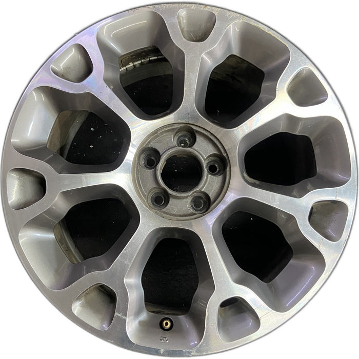 17" FIAT 500 14-15 4 Dr, 17x7 , 7 spoke, Y spoke design, machined finish - Front View