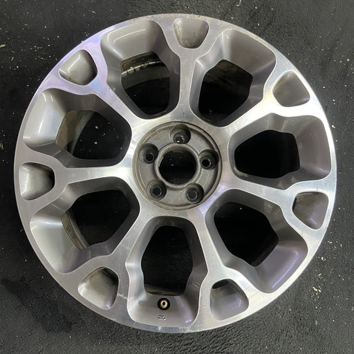 17" FIAT 500 14-15 4 Dr, 17x7 , 7 spoke, Y spoke design, machined finish - Angle View