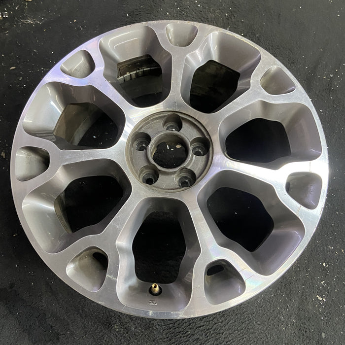 17" FIAT 500 14-15 4 Dr, 17x7 , 7 spoke, Y spoke design, machined finish - Side Profile