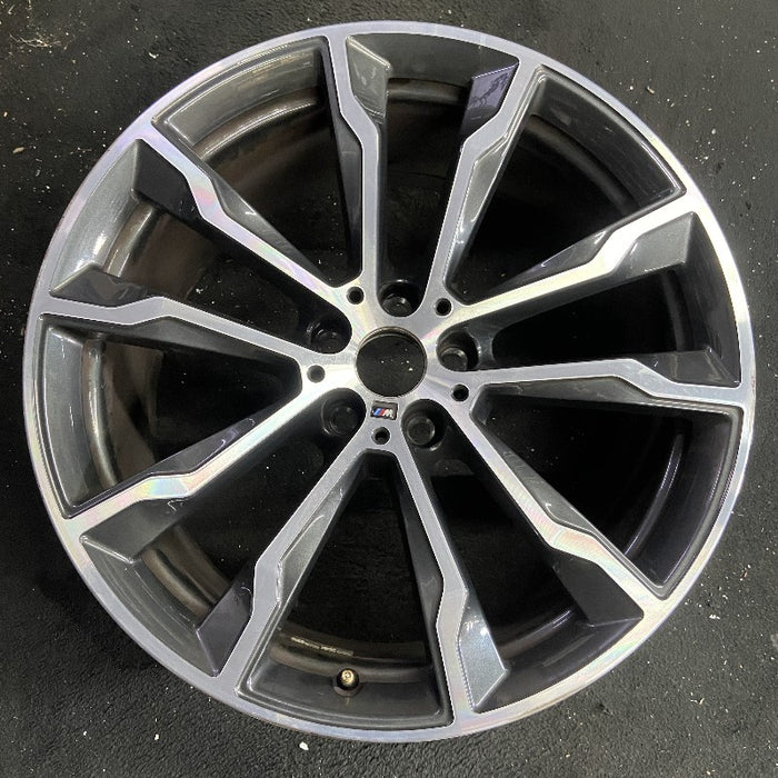 20" BMW X3 18-20 20x9.5 alloy rear 5 spoke Y spoke design Original OEM Wheel Rim - Front View