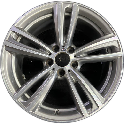 19" BMW 320i 14-15 19x8.5, 5 twin spokes Original OEM Wheel Rim - Front View