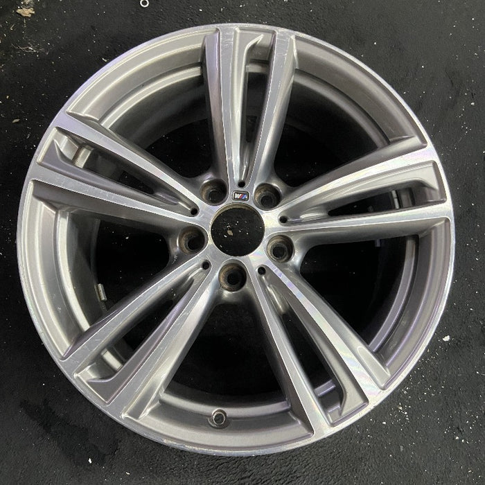 19" BMW 320i 14-15 19x8.5, 5 twin spokes Original OEM Wheel Rim - Additional View