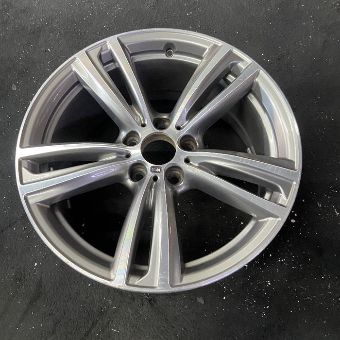 19" BMW 320i 14-15 19x8.5, 5 twin spokes Original OEM Wheel Rim - View 8
