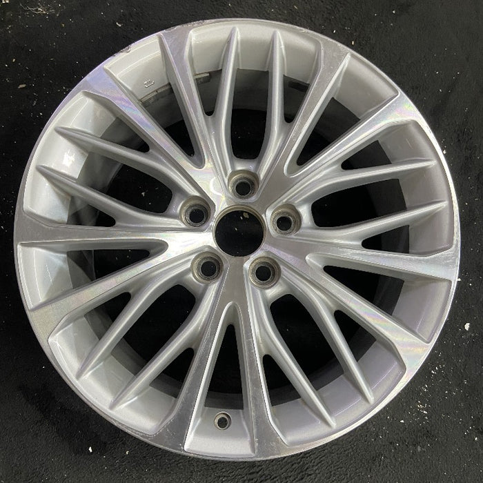 18" CAMRY 18-20 18x8 alloy 20 spoke silver Original OEM Wheel Rim - Front View