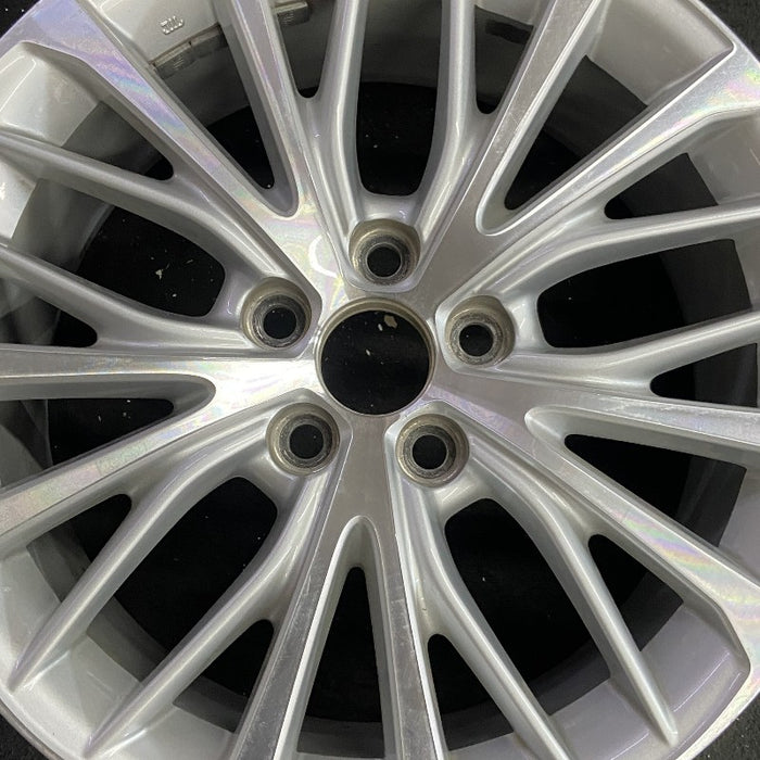 18" CAMRY 18-20 18x8 alloy 20 spoke silver Original OEM Wheel Rim - Angle View