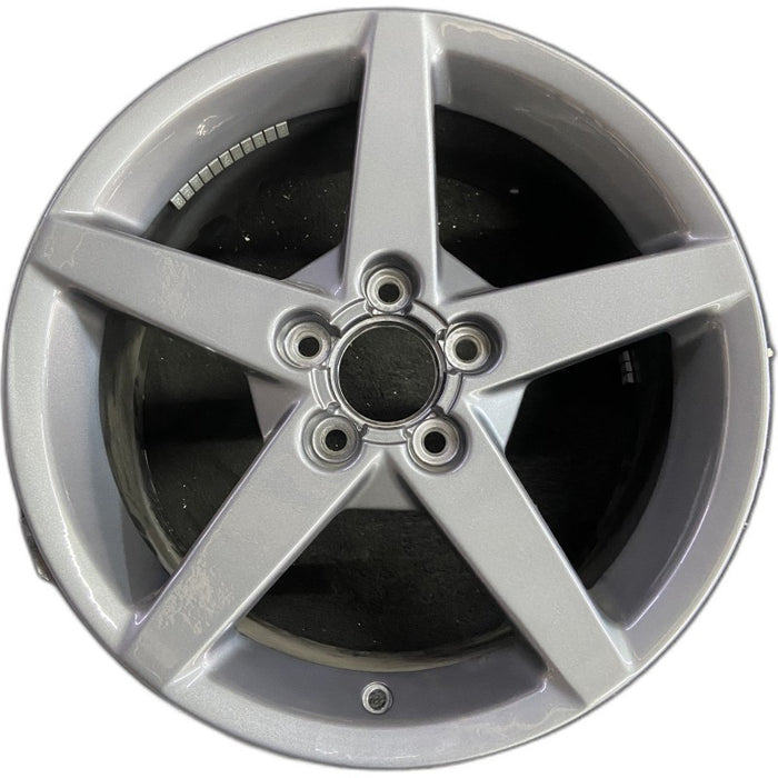 19" CORVETTE 05-07 19x10 , 5 spoke, gunmetal Original OEM Wheel Rim - Front View