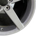 19" CORVETTE 05-07 19x10 , 5 spoke, gunmetal Original OEM Wheel Rim - Close-Up Detail