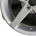 19" CORVETTE 05-07 19x10 , 5 spoke, gunmetal Original OEM Wheel Rim - Back View