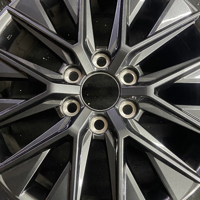 20" GX550 24 20x7.5 alloy dark gray Original OEM Wheel Rim - Angle View