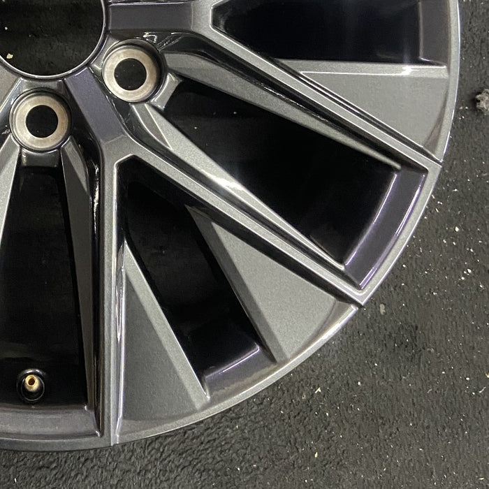 20" GX550 24 20x7.5 alloy dark gray Original OEM Wheel Rim - Back View