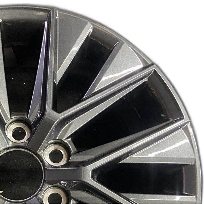 20" GX550 24 20x7.5 alloy dark gray Original OEM Wheel Rim - Side Profile