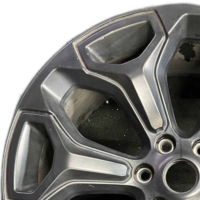 22" DODGE 1500 PICKUP 20-21 6 lug 22x9 6 spoke opt WP9 black Original OEM Wheel - Angle View