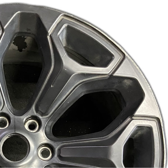 22" DODGE 1500 PICKUP 20-21 6 lug 22x9 6 spoke opt WP9 black Original OEM Wheel - Side Profile