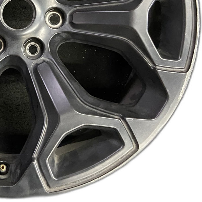 22" DODGE 1500 PICKUP 20-21 6 lug 22x9 6 spoke opt WP9 black Original OEM Wheel - Close-Up Detail