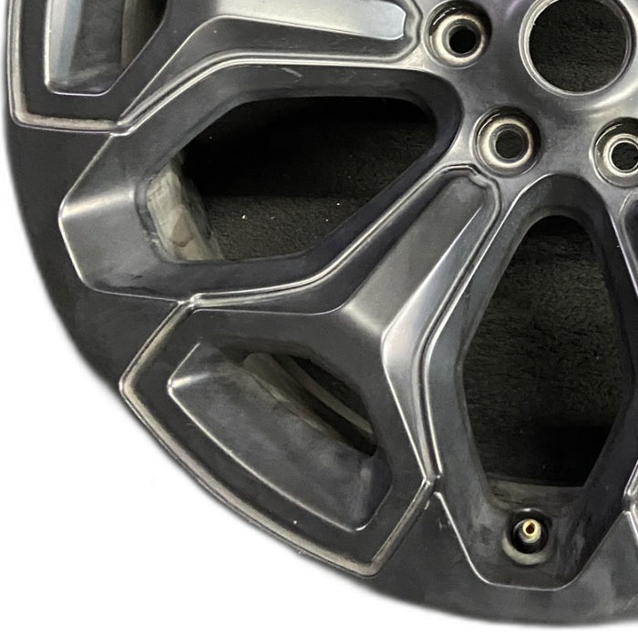 22" DODGE 1500 PICKUP 20-21 6 lug 22x9 6 spoke opt WP9 black Original OEM Wheel - Back View