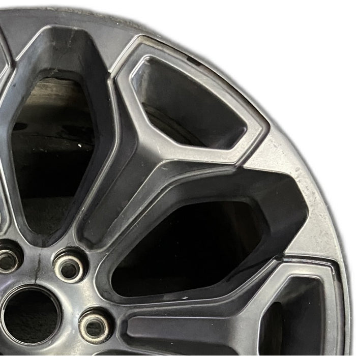 22" DODGE 1500 PICKUP 20-21 6 lug 22x9 6 spoke opt WP9 black Original OEM Wheel - Side Profile