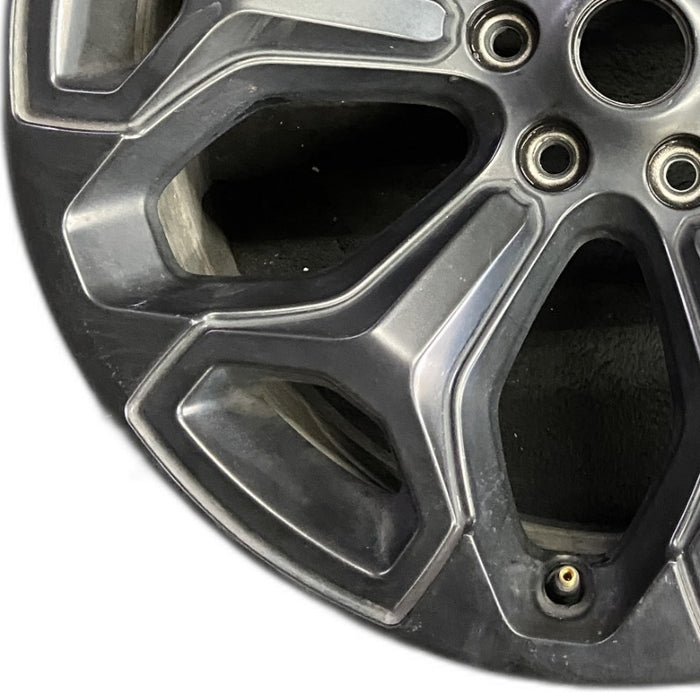 22" DODGE 1500 PICKUP 20-21 6 lug 22x9 6 spoke opt WP9 black Original OEM Wheel - Back View