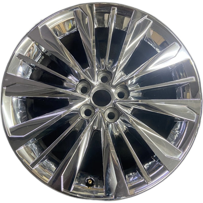 20" GRAND HIGHLANDER 24 20x8 alloy 5 triple spoke chrome Original OEM Wheel Rim - Front View