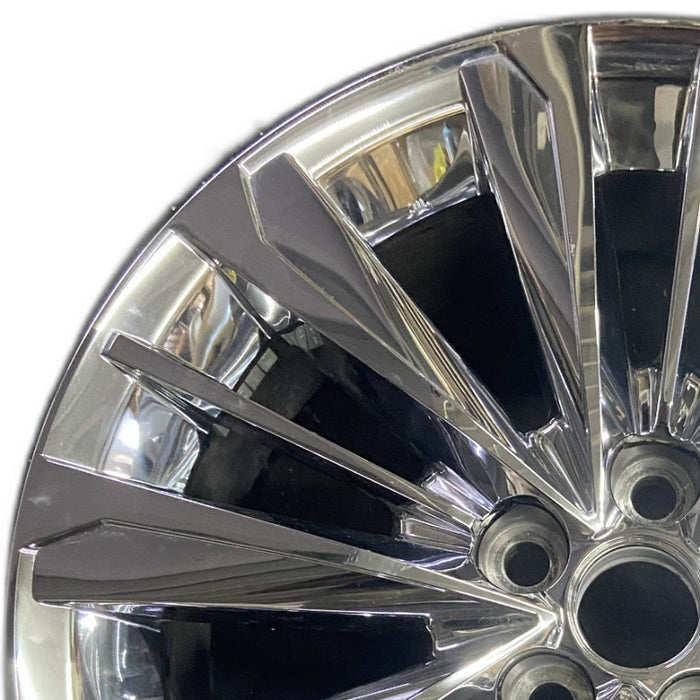 20" GRAND HIGHLANDER 24 20x8 alloy 5 triple spoke chrome Original OEM Wheel Rim - Angle View
