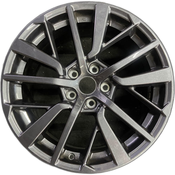 18" WRX 22 18x8.5 alloy dark gray Original OEM Wheel Rim - Front View