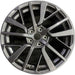 18" WRX 22 18x8.5 alloy dark gray Original OEM Wheel Rim - Front View
