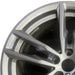 19" BMW X3 21 19x7.5 alloy frt or rear 5 spoke double spoke gray Original OEM - Angle View