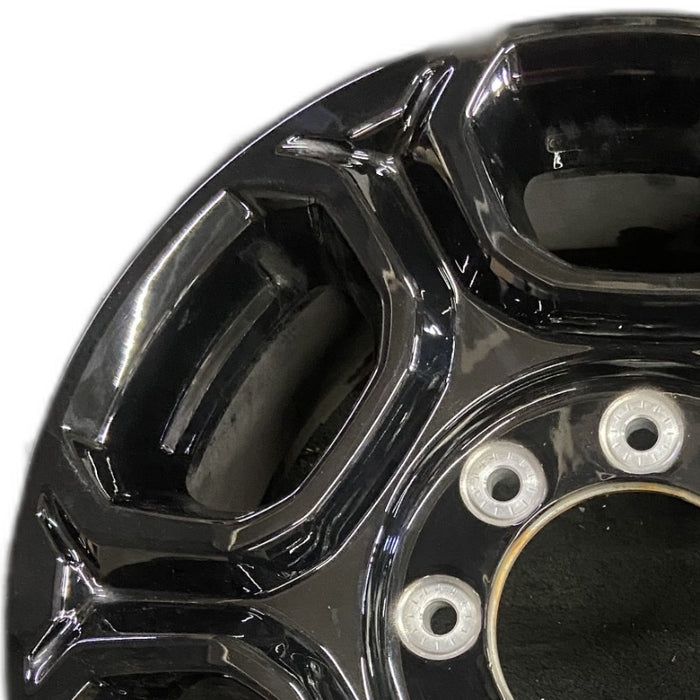 18" FORD F250SD PICKUP 23-25 18x8 aluminum 6 spoke black Original OEM Wheel Rim - Angle View