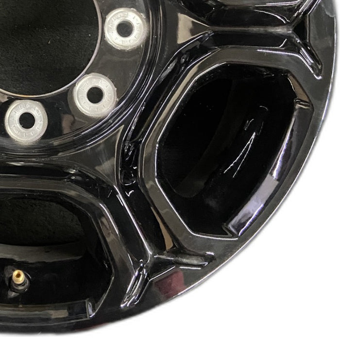 18" FORD F250SD PICKUP 23-25 18x8 aluminum 6 spoke black Original OEM Wheel Rim - Close-Up Detail
