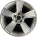 18" MUSTANG 06-09 18x8.5 5 spoke aluminum wide flat spoke silver paint Original - Front View