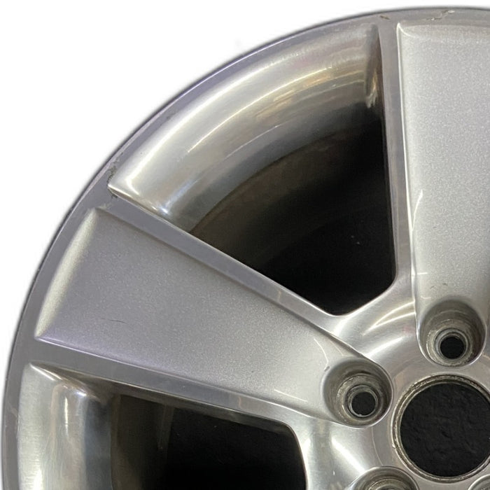 18" MUSTANG 06-09 18x8.5 5 spoke aluminum wide flat spoke silver paint Original - Angle View