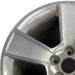 18" MUSTANG 06-09 18x8.5 5 spoke aluminum wide flat spoke silver paint Original - Angle View