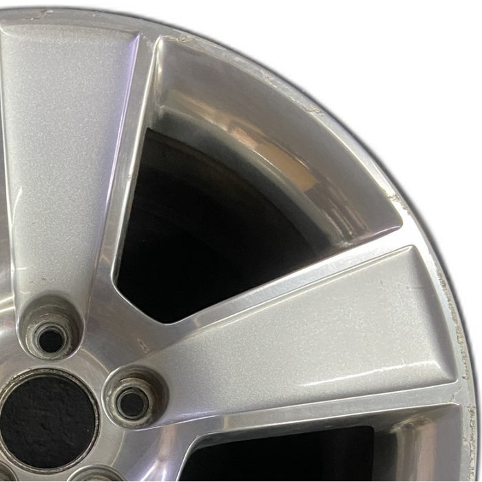 18" MUSTANG 06-09 18x8.5 5 spoke aluminum wide flat spoke silver paint Original - Side Profile