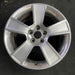 18" MUSTANG 06-09 18x8.5 5 spoke aluminum wide flat spoke silver paint Original - Front View