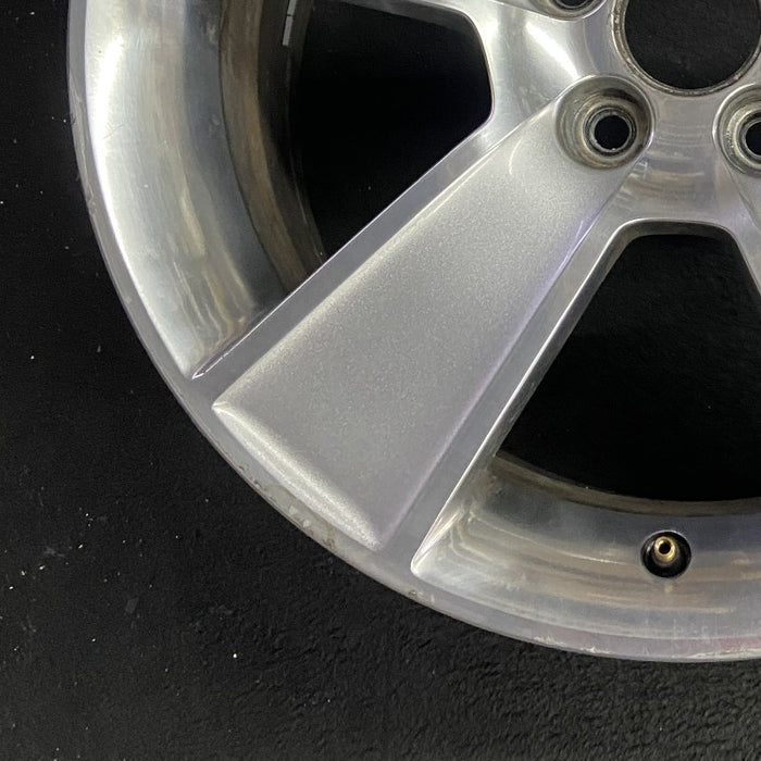 18" MUSTANG 06-09 18x8.5 5 spoke aluminum wide flat spoke silver paint Original - Additional View