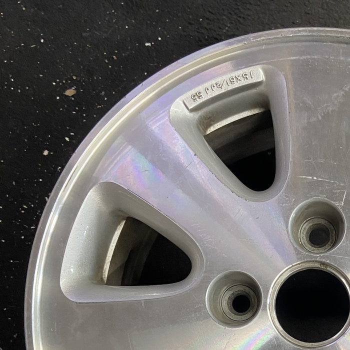 15" PRELUDE 92 15x6.5 alloy bright polished Original OEM Wheel Rim - Side Profile