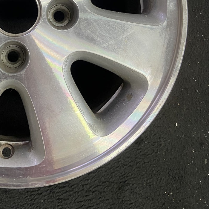 15" PRELUDE 92 15x6.5 alloy bright polished Original OEM Wheel Rim - Back View