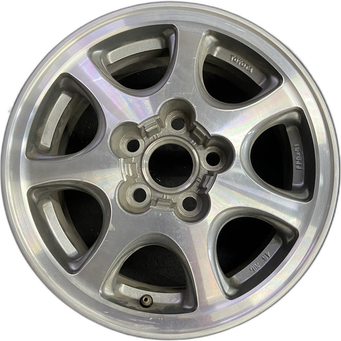 15" SOLARA 99-03 15x6, alloy Original OEM Wheel Rim - Front View