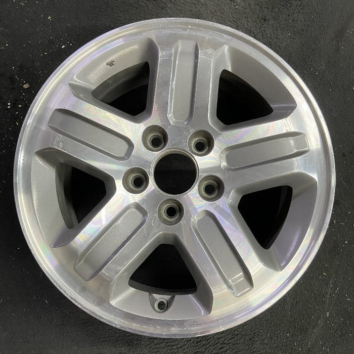 16" PILOT 05 16x6.5 alloy 5 spoke machined finish Canada built Original OEM - Front View