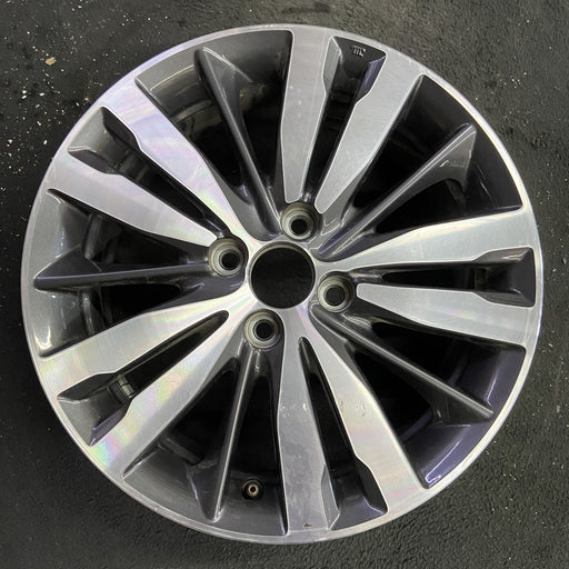 16" FIT 15-17 16x6 , 15 spoke Original OEM Wheel Rim - Angle View