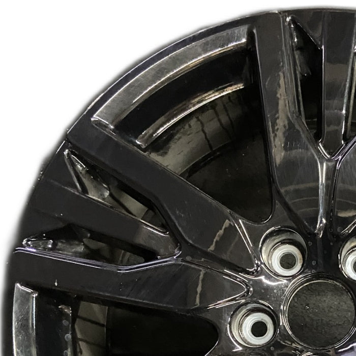 20" PASSPORT 19-20 20x8 alloy 15 spoke black Original OEM Wheel Rim - Angle View