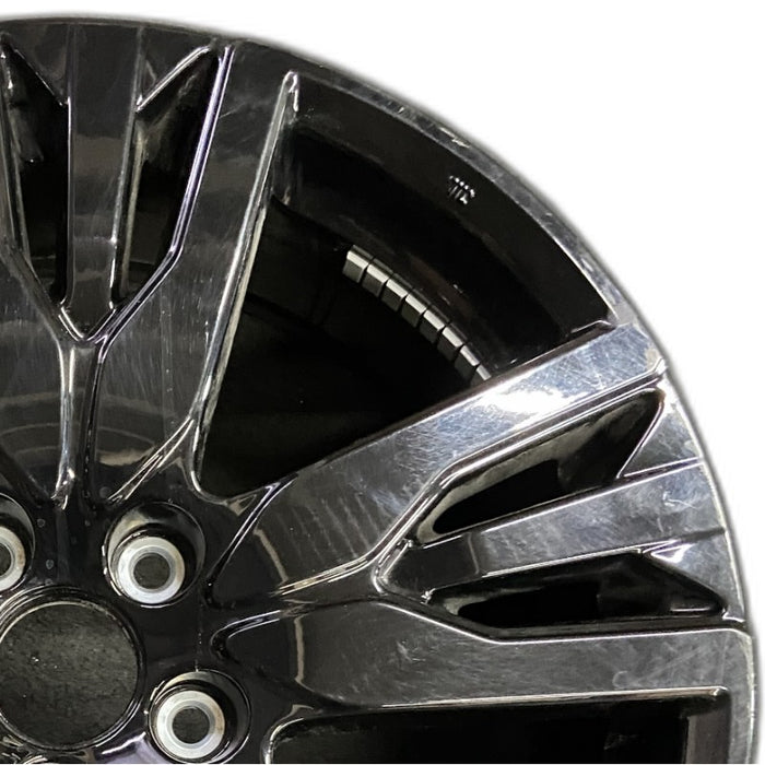 20" PASSPORT 19-20 20x8 alloy 15 spoke black Original OEM Wheel Rim - Side Profile