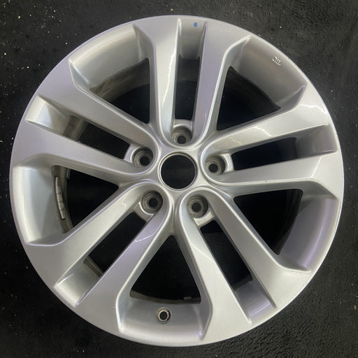 17" JUKE 11-16 17x7 , , double spoke Original OEM Wheel Rim - Angle View