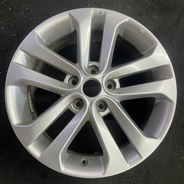 17" JUKE 11-16 17x7 , , double spoke Original OEM Wheel Rim - Angle View